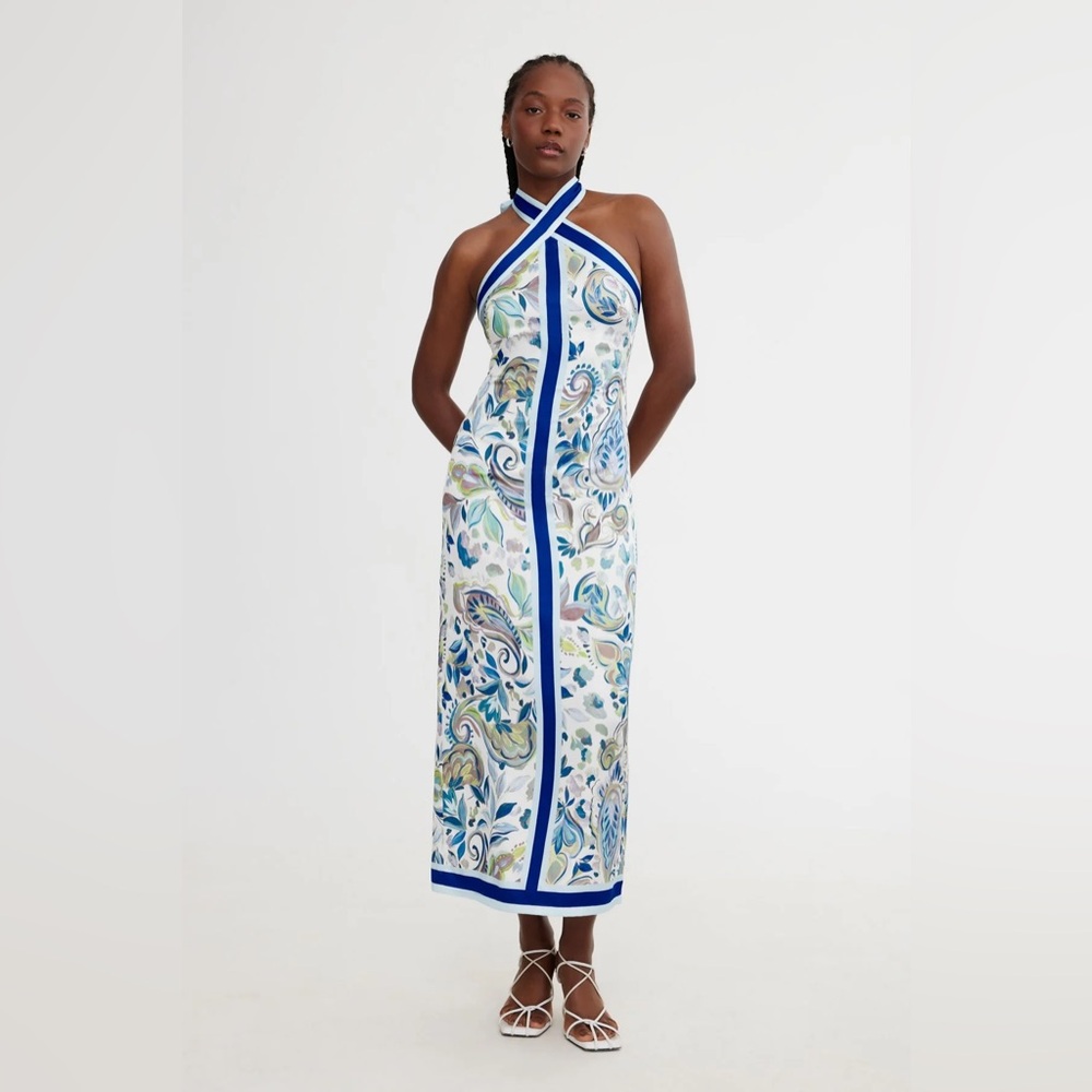 Significant other Polly midi dress in watercolor paisley